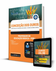 Capa Apostila Prefeitura de Conceição dos Ouros - MG - Professor de Educação Básica - PEB I