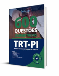 Capa Caderno de Questões TRT-PI - 600 Questões Gabaritadas