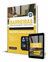 Capa Apostila Prefeitura de Barreiras - BA - Assistente Administrativo