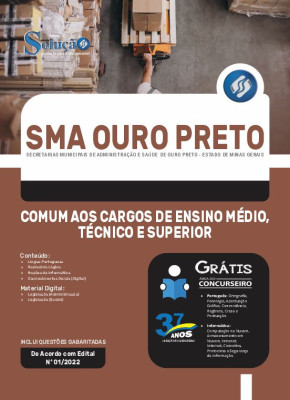 Apostila SMA Ouro Preto - MG - Comum aos Cargos de Ensino Médio, Técnico e Superior - Imagem 3