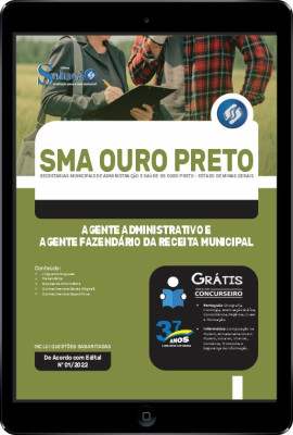 Apostila SMA Ouro Preto - MG em PDF - Agente Administrativo e Agente Fazendário da Receita Municipal - Imagem 1