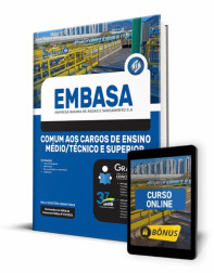 Capa Apostila EMBASA - Comum aos Cargos de Ensino Médio/Técnico e Superior