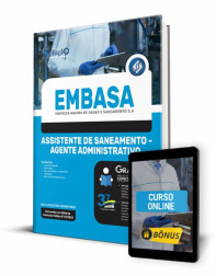 Capa Apostila EMBASA - Assistente de Saneamento - Agente Administrativo