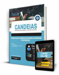 Capa Apostila Prefeitura de Candeias - BA - Comum aos Cargos de Ensino Superior: Professor