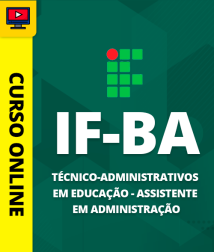 Capa Curso Completo IF-BA - Técnico-Administrativos em Educação - Assistente em Administração