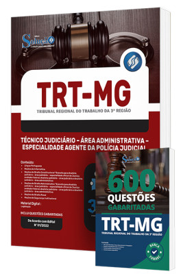 Combo Impresso TRT-MG - Técnico Judiciário - Área Administrativa - Especialidade Agente da Polícia Judicial - Imagem 1