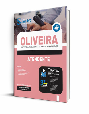 Apostila Prefeitura de Oliveira - MG - Atendente - Imagem 2