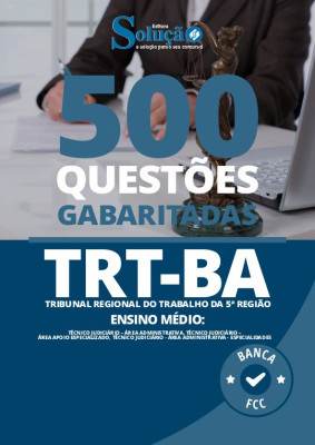 Caderno de Questões TRT-BA (Ensino Médio) - 500 Questões Gabaritadas - Imagem 2