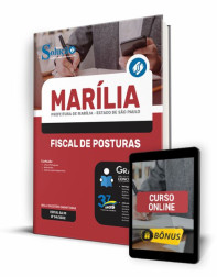Capa Apostila Prefeitura de Marília - SP - Fiscal de Posturas