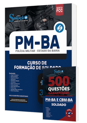 Esse combo contempla:
Apostila PM-BA - Curso de Formação de Soldado;
Caderno d... Combo Impresso PM-BA - Curso de Formação de Soldado