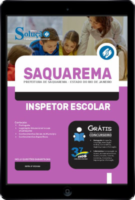 Apostila Prefeitura de Saquarema - RJ em PDF - Inspetor Escolar - Imagem 1