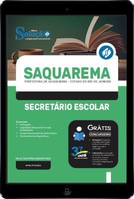 Apostila Prefeitura de Saquarema - RJ em PDF - Secretário Escolar - Imagem 1