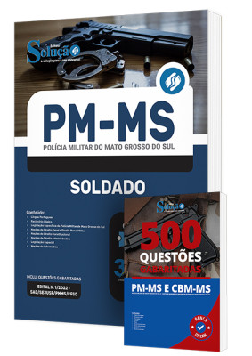 Esse combo contempla:
Apostila PM-MS - Soldado;
Caderno de Questões PM-MS e CB... Combo Impresso PM-MS - Soldado