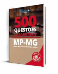 Capa Caderno de Questões MP-MG - 500 Questões Gabaritadas