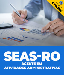 Capa Curso SEAS-RO - Agente em Atividades Administrativas