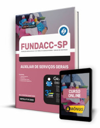 Capa Apostila FUNDACC-SP - Auxiliar de Serviços Gerais