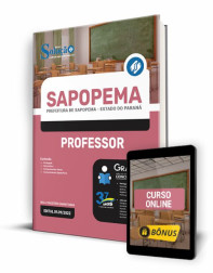 Capa Apostila Prefeitura de Sapopema - PR - Professor