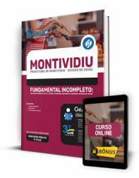 Capa Apostila Prefeitura de Montividiu - GO - Fundamental Incompleto: Auxiliar de Serviços Gerais, Coveiro, Cozinheira, Merendeira e Motorista de Veículo Pesado