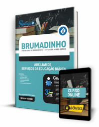 Capa Apostila Prefeitura de Brumadinho - MG - Auxiliar de Serviços da Educação Básica