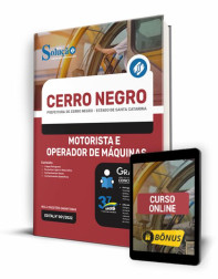 Capa Apostila Prefeitura de Cerro Negro - SC - Motorista e Operador de Máquinas