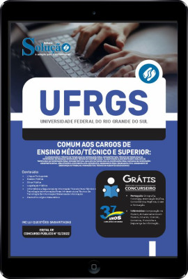 Apostila UFRGS em PDF - Comum aos Cargos de Ensino Médio/Técnico e Superior - Imagem 1