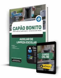 Capa Apostila Prefeitura de Capão Bonito - SP - Auxiliar de Limpeza Escolar