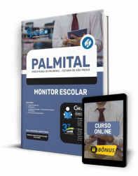 Capa Apostila Prefeitura de Palmital - SP - Monitor Escolar