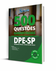Capa Caderno de Questões DPE-SP - 500 Questões Gabaritadas