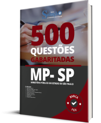 Capa Caderno de Questões MP-SP - 500 Questões Gabaritadas