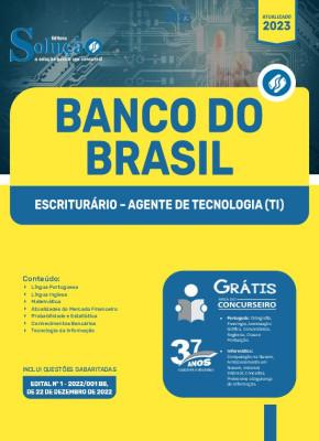 Kit Apostila Banco Do Brasil Escriturário + Questões - Solução Cursos e  Concursos