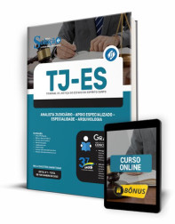 Capa Apostila TJ-ES - Analista Judiciário - Apoio Especializado - Especialidade - Arquivologia