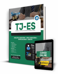 Capa Apostila TJ-ES - Analista Judiciário - Área Judiciária - Especialidade - Direito