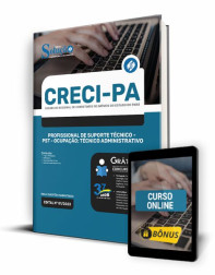 Capa Apostila CRECI-PA - Profissional de Suporte Técnico - PST - Ocupação: Técnico Administrativo