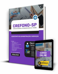 Capa Apostila CREFONO-SP - Assistente de Administração e Serviços