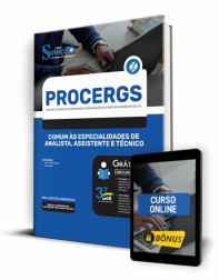 Capa Apostila PROCERGS-RS - Comum às Especialidades de Analista, Assistente e Técnico