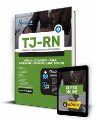 Capa Apostila TJ-RN - Oficial de Justiça - Área: Judiciária - Especialidade: Direito