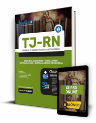 Capa Apostila TJ-RN - Analista Judiciário - Área: Apoio Especializado - Especialidade: Pedagogia