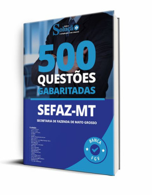 Caderno de Questões SEFAZ-MT - 500 Questões Gabaritadas - Imagem 1