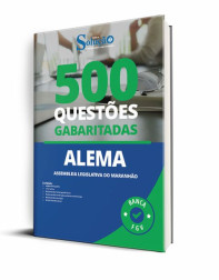 Capa Caderno de Questões ALEMA - 500 Questões Gabaritadas
