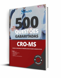Capa Caderno de Questões CRO-MS - 500 Questões Gabaritadas