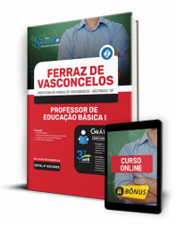 Capa Apostila Prefeitura de Ferraz de Vasconcelos - SP - Professor de Educação Básica I