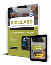 Capa Apostila Prefeitura de Rio Claro - RJ - Auxiliar Administrativo