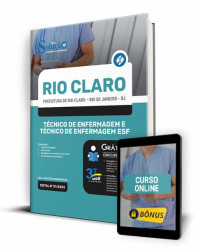 Capa Apostila Prefeitura de Rio Claro - RJ - Técnico de Enfermagem e Técnico de Enfermagem ESF