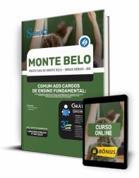 Capa Apostila Prefeitura de Monte Belo - MG - Comum aos Cargos de Ensino Fundamental