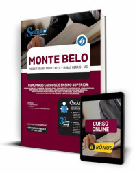 Capa Apostila Prefeitura de Monte Belo - MG - Comum aos Cargos de Ensino Superior