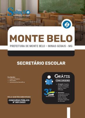 Apostila Prefeitura de Monte Belo - MG - Secretário Escolar - Imagem 3