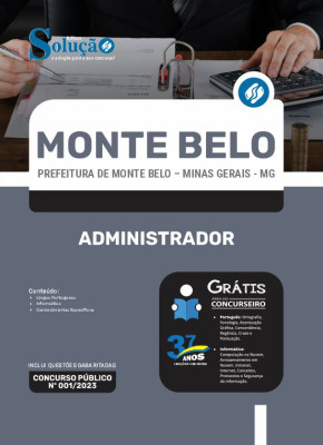 Apostila Prefeitura de Monte Belo - MG - Administrador - Imagem 3