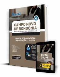 Capa Apostila Prefeitura de Campo Novo de Rondônia - RO - Agente de Alimentação, Manutenção e Limpeza