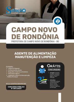 Apostila Prefeitura de Campo Novo de Rondônia - RO - Agente de Alimentação, Manutenção e Limpeza - Imagem 3