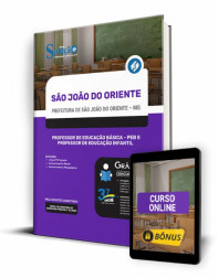 Capa Apostila Prefeitura de São João do Oriente - MG - Professor de Educação Básica - PEB II e Professor de Educação Infantil